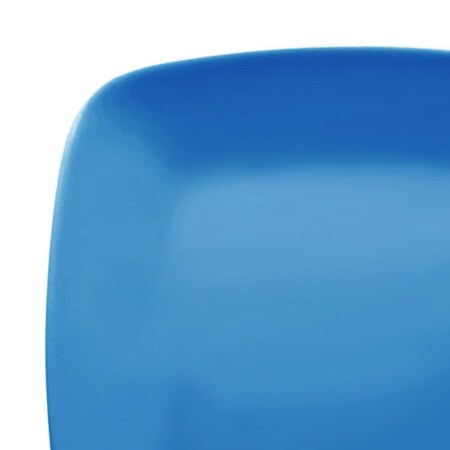Smarty Had A Party 7.25" Blue Flat Rounded Square Disposable Plastic Appetizer/Salad Plates (120 Plates), 120PK 4837B-CASE